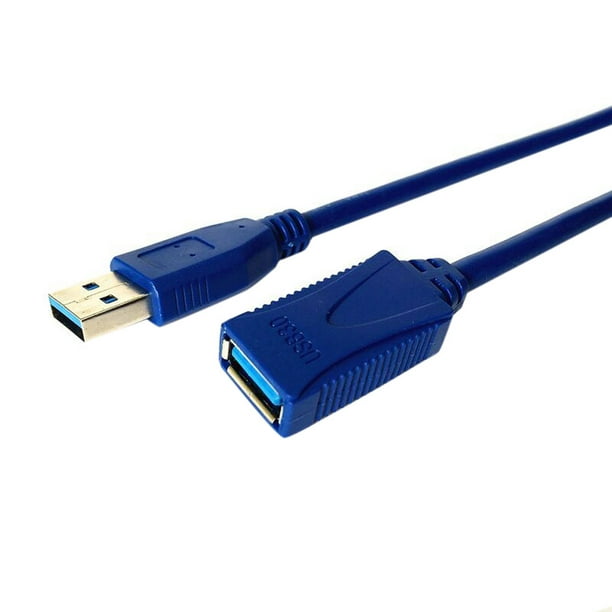 USB3.0 A Male Plug to Female Socket 16FT 5m Super Fast Extension Cable Cord Free 